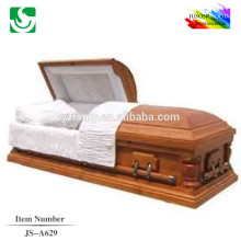 JS-A629 luxury paulownia wooden casket supplier